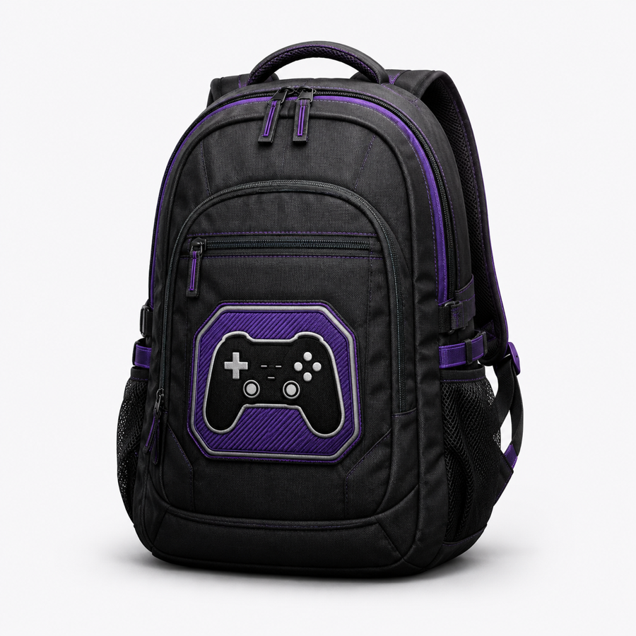 Gaming Field Pack backpack with game controller patch